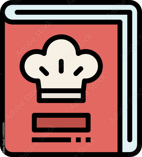 recipe book color outline icon