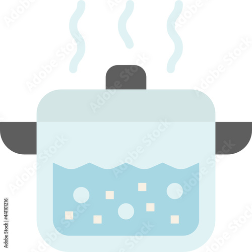 boiling flat icon