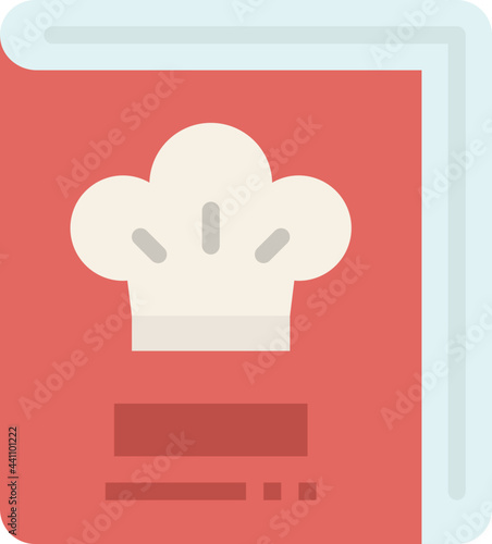recipe book flat icon