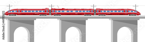 Skytrain Isolated on White.