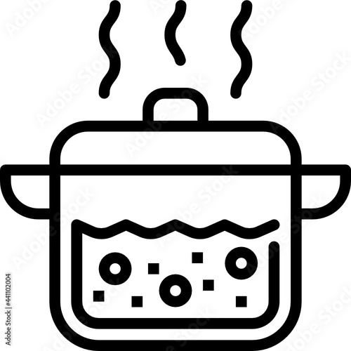 boiling outline icon