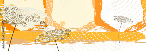Honey products vector design elements for cover background