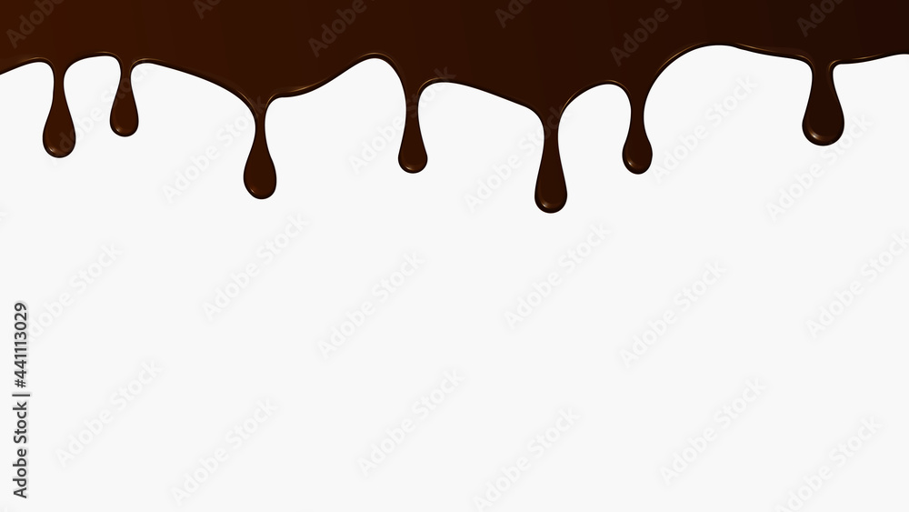 melted chocolate dripping