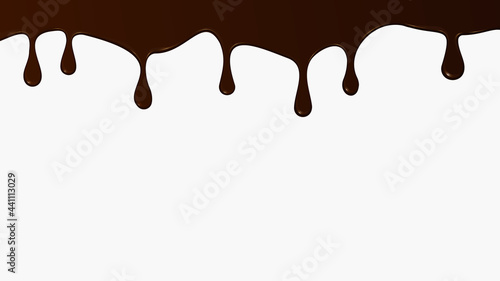 melted chocolate dripping