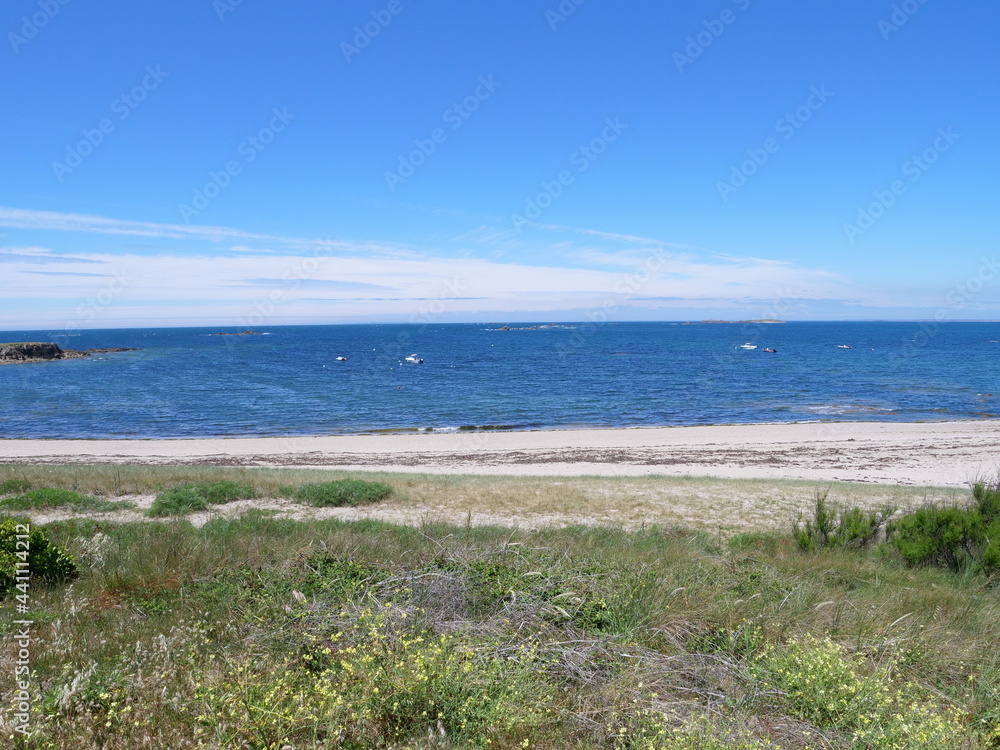 The landscape on the Quiberon peninsula. June 2021, France.