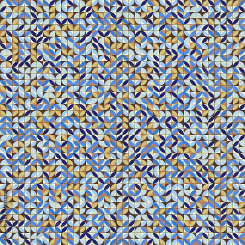 Abstract Geometric Pattern generative computational art illustration