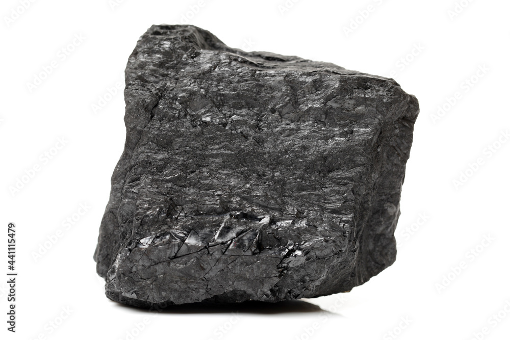 Coal on a white background Coal on a white background
