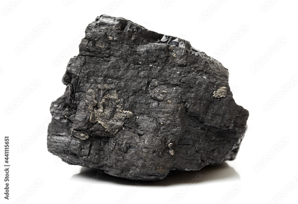 Coal on a white background Coal on a white background