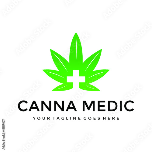 cannabis medical hemp logo design creative idea inspiration