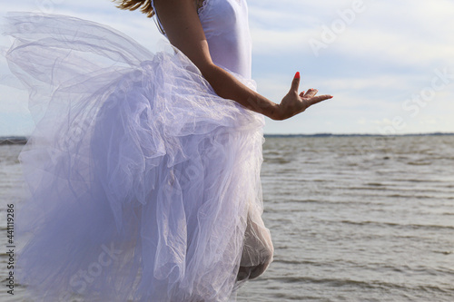 Tutu danse blanc plage