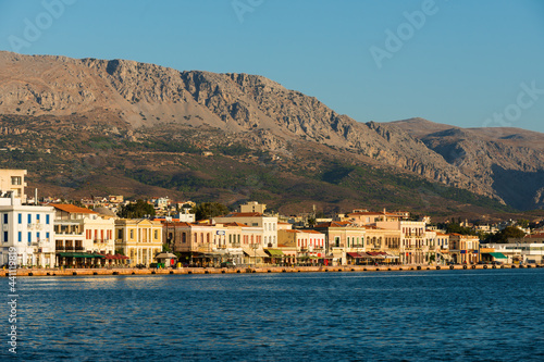 View of the port of the Greek island of Chios  photo