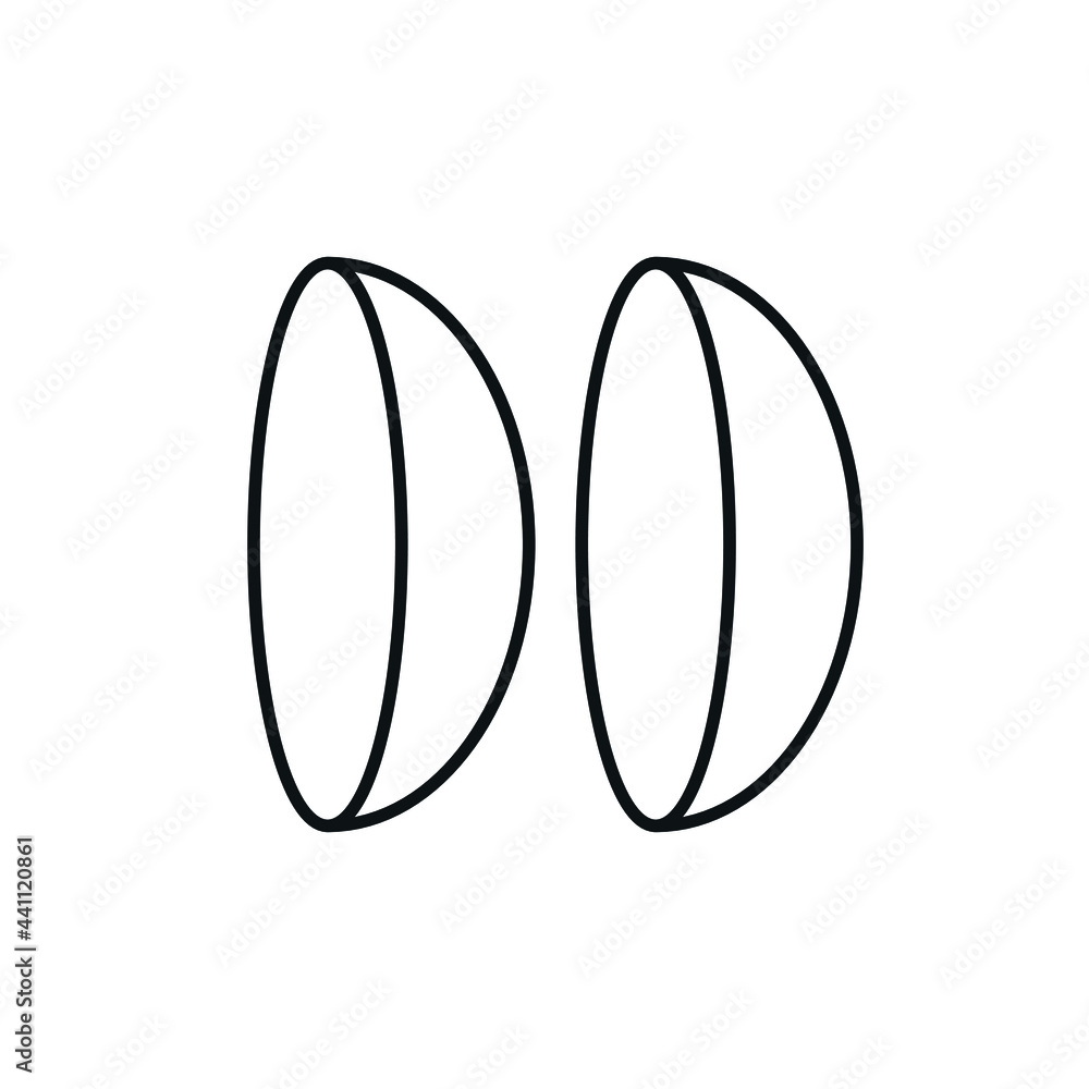 Contact lenses linear icon. Vision correction. Thin line customizable illustration. Contour symbol. Vector isolated outline drawing. Editable stroke Contact lenses linear icon. Vision correction. Thin line customizable illustration. Contour symbol. Vector isolated outline drawing. Editable stroke