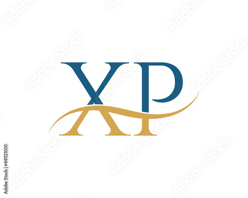 Initial letter XP, XP letter logo design