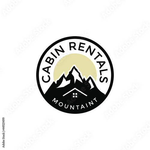 Mountain view with cabin for family village house rent