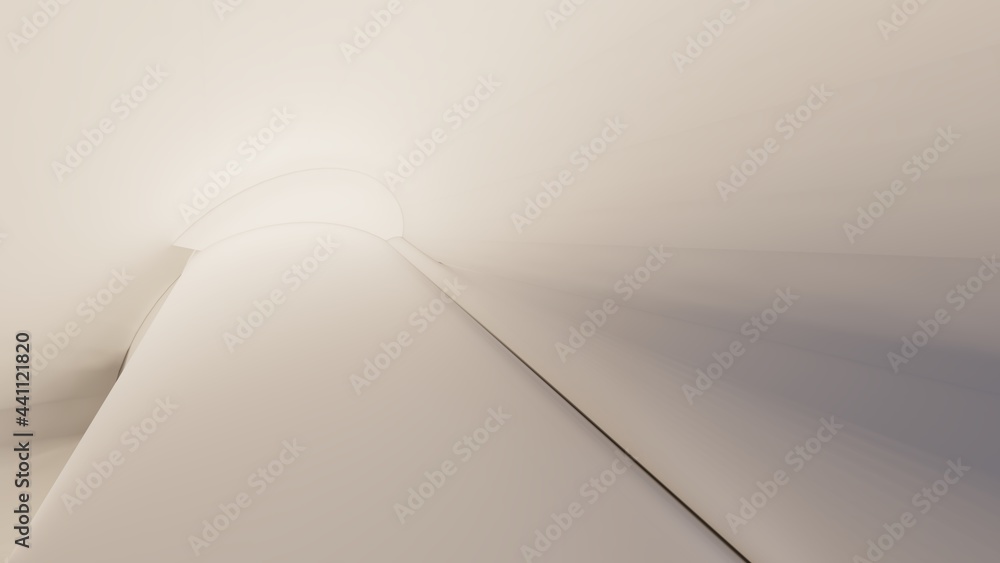 Architecture interior background white room with curved walls 3d render Architecture interior background white room with curved walls 3d render