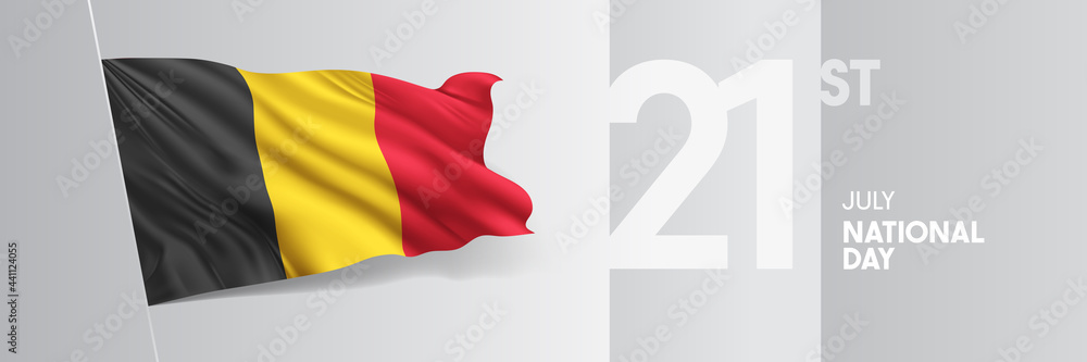 Belgium happy national day greeting card, banner vector illustration Belgium happy national day greeting card, banner vector illustration