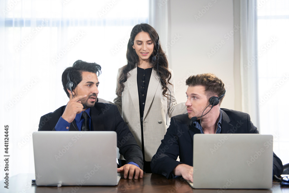 Call center team for product information service Call center team for product information service