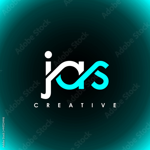 JAS Letter Initial Logo Design Template Vector Illustration