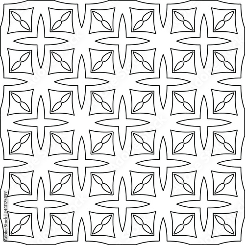 Fototapeta Naklejka Na Ścianę i Meble -  

Vector geometric pattern. Repeating elements stylish background abstract ornament for wallpapers and backgrounds. Black and white colors