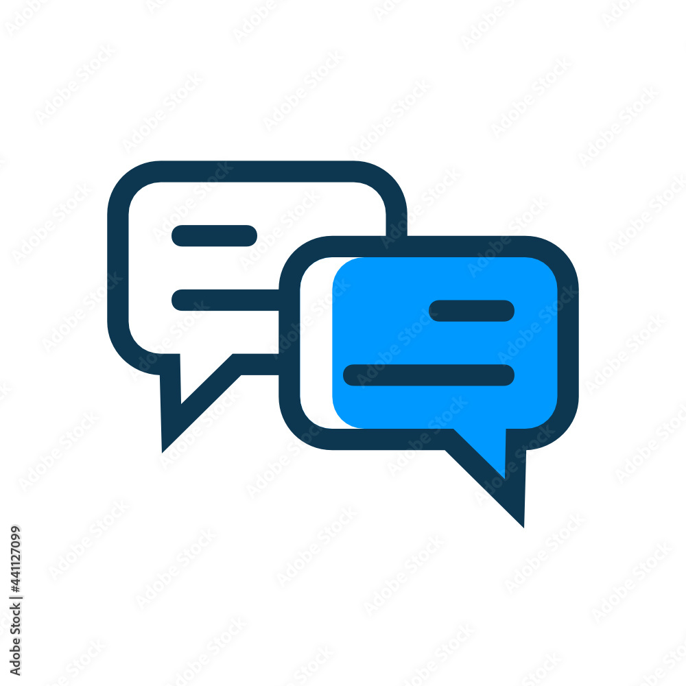 Speech Bubble filled outline icon Speech Bubble filled outline icon