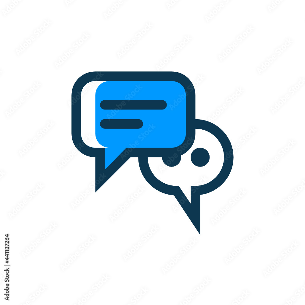 Speech Bubble filled outline icon Speech Bubble filled outline icon