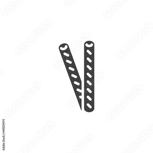 Pretzel sticks vector icon