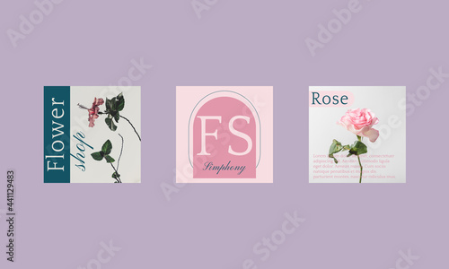 Social Media Layouts flowers