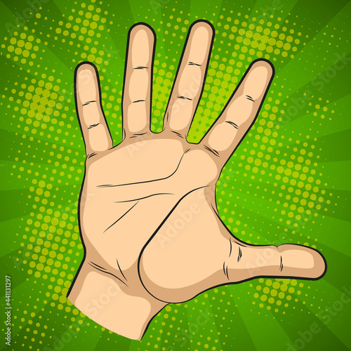 Wrist of people comics sketch picture set. Cartoon palm man's hand banner illustration. Human individual gesture of fives fingers drawing outline. People knukle gesture collection