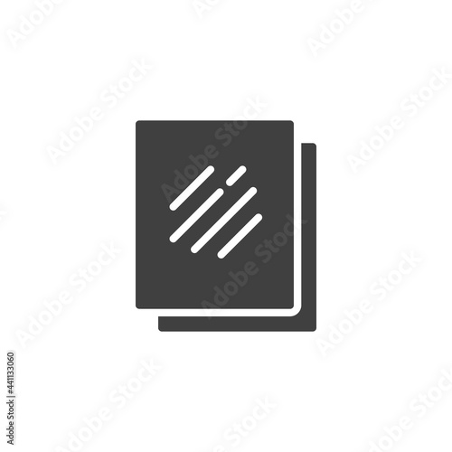 Metal panel vector icon