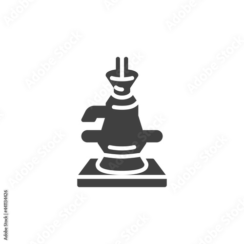 Steel production vector icon