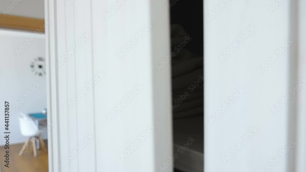 The white towels on top of the cabinet inside the room in Estonia The white towels on top of the cabinet inside the room in Estonia