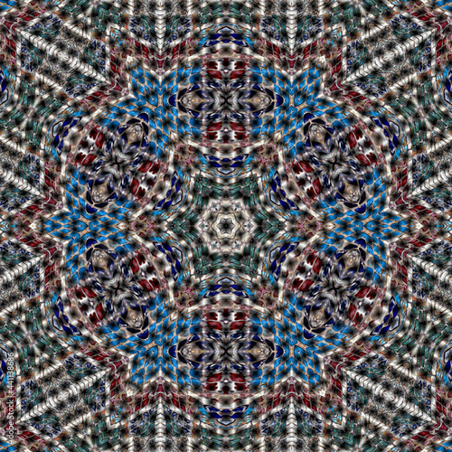 3d effect - abstract fractal mesh pattern