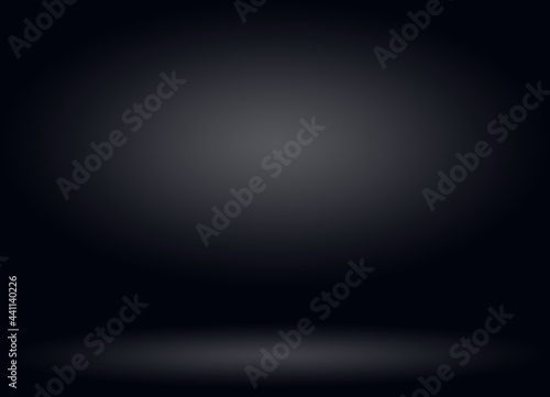 Black abstract background 3D concept.