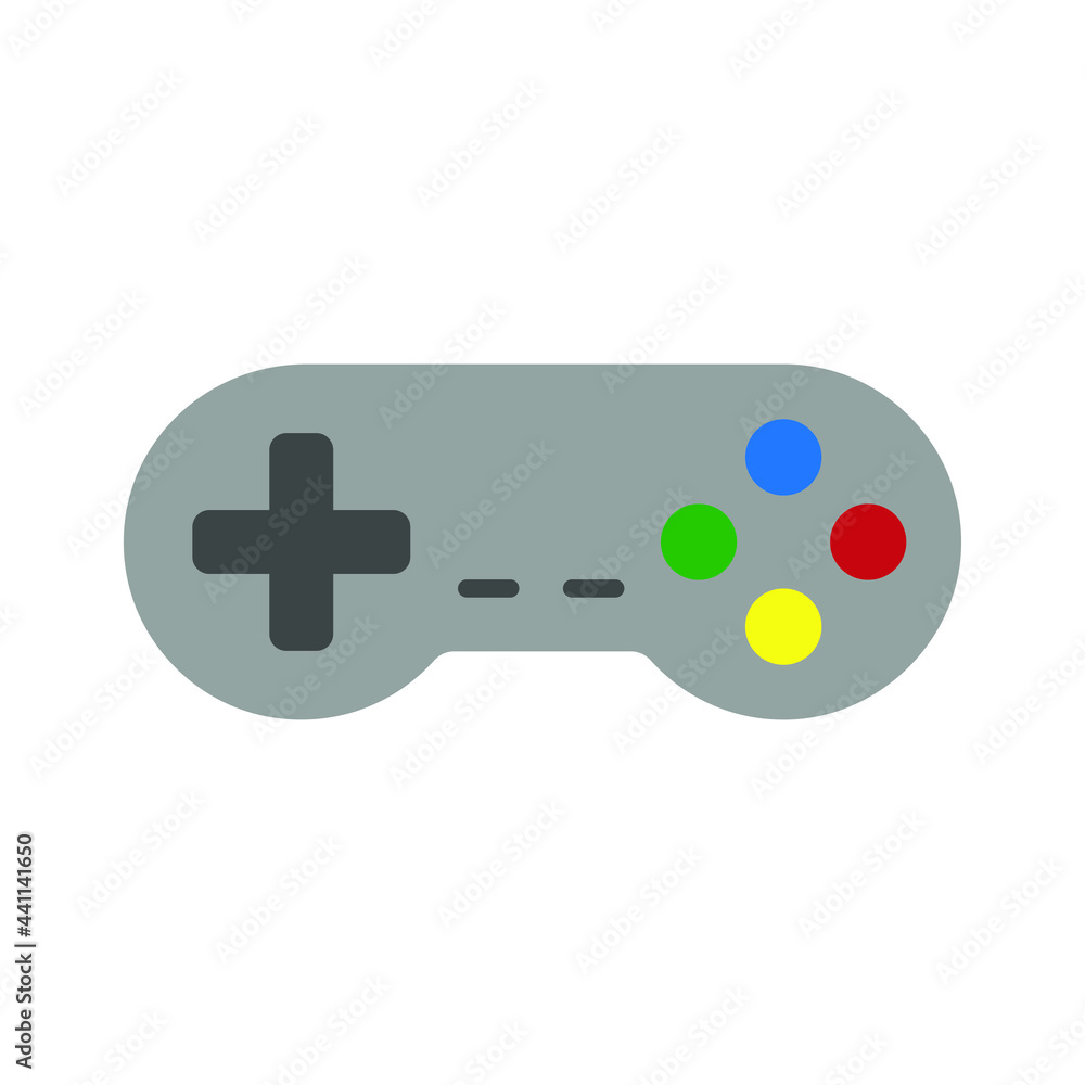 Controller icon. Console gamepad symbol. Play and gaming control sign. Old vintage arcade video game logo. Vector illustration image. Controller icon. Console gamepad symbol. Play and gaming control sign. Old vintage arcade video game logo. Vector illustration image.