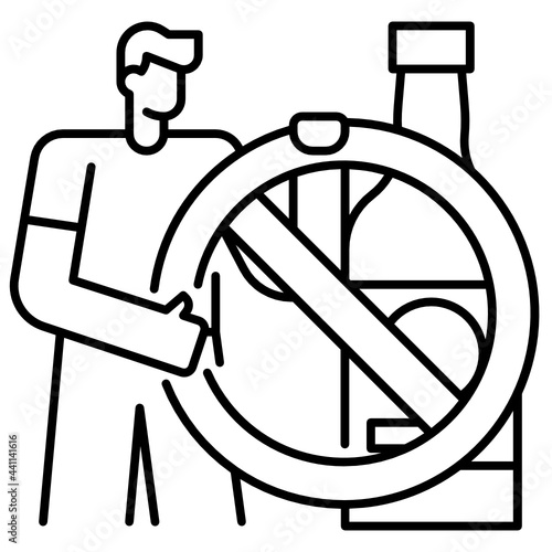 no alcohol icon