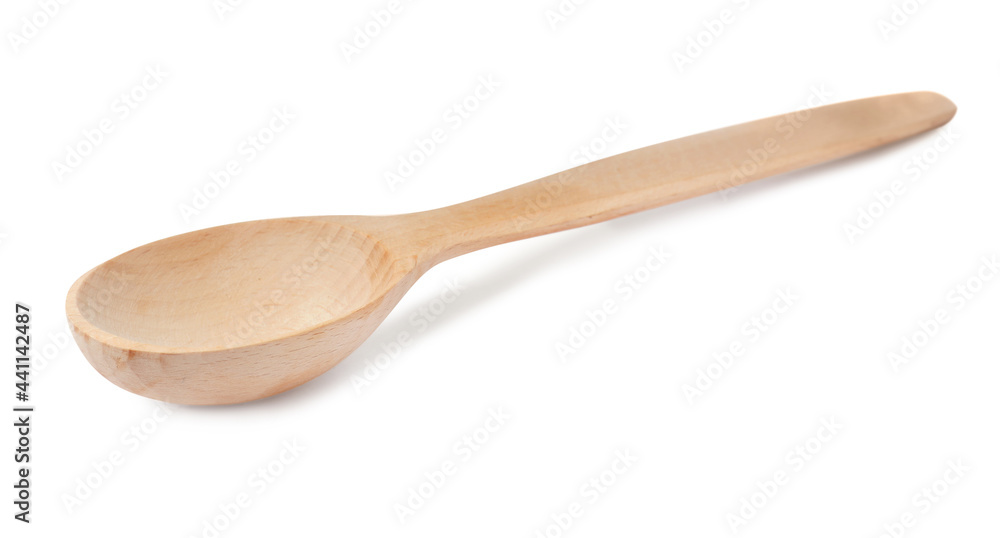 Wooden spoon isolated on white. Cooking utensil Wooden spoon isolated on white. Cooking utensil
