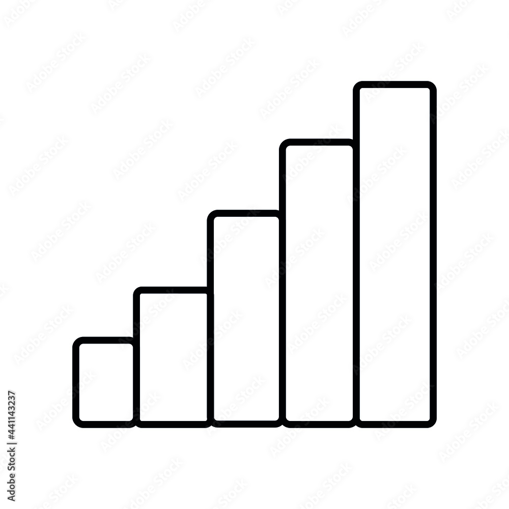 business graph on white background business graph on white background