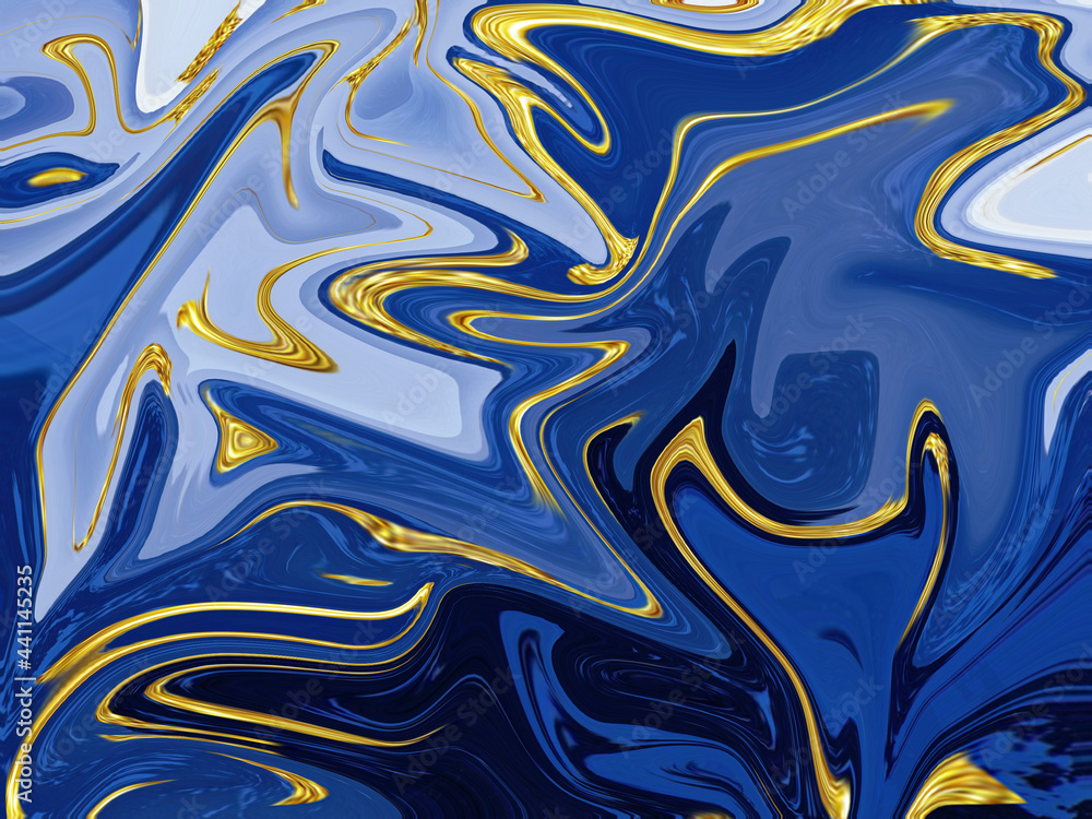 Blue liquid marble texture background Blue liquid marble texture background