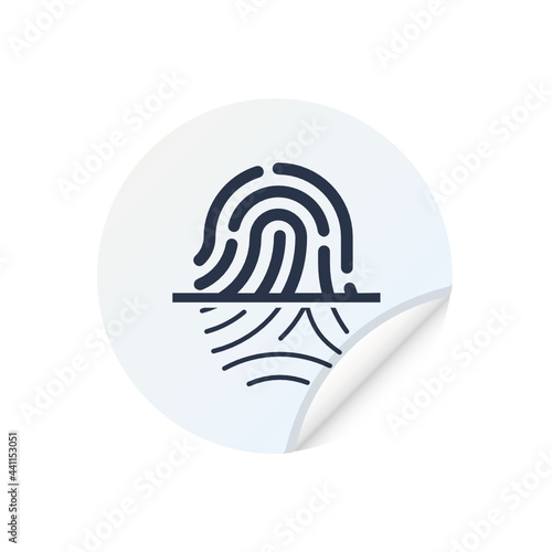 Scan Fingerprint - Sticker