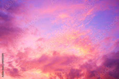 sun set cloud in evening, abstract background.
