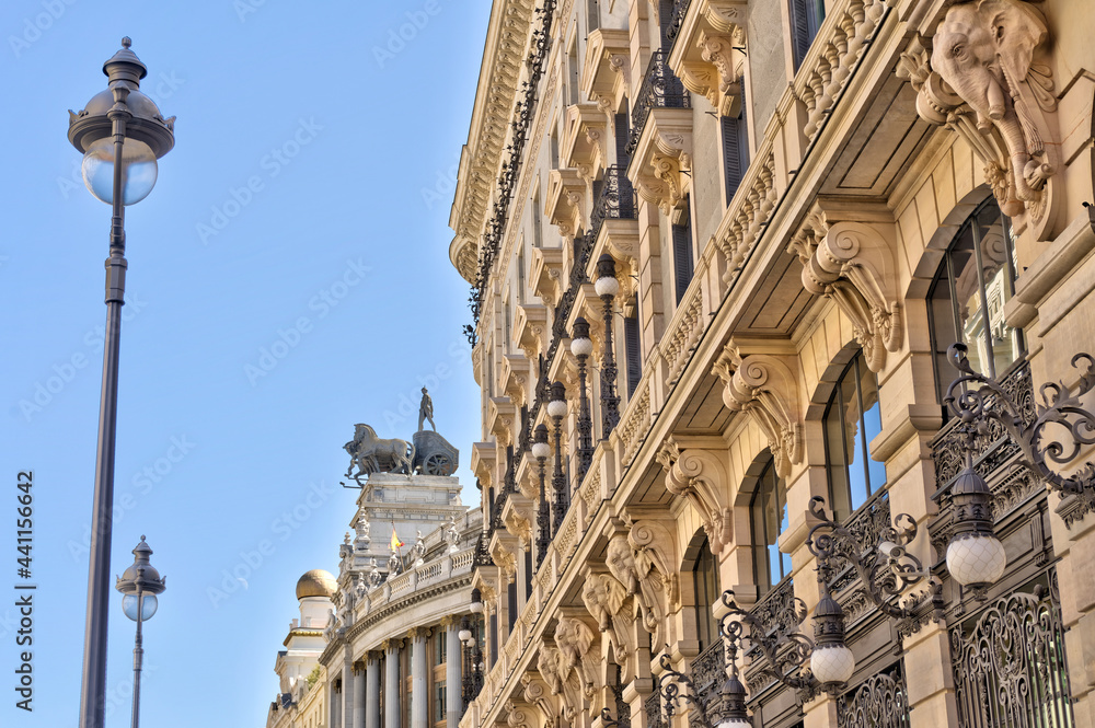 Madrid streetscape, HDR Image