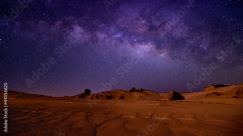 Monitoring the arm of the Tababa galaxy in the Fayoum desert in the Wadi al-Hitan region