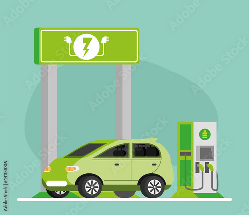 electric car charge station
