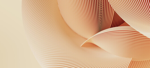 Papier peint photo Abstrait classique Fond beige minimaliste géométrique abstrait  © 3DJustincase