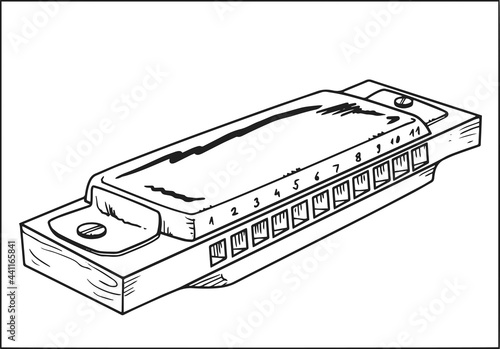instrument, harmonica 
