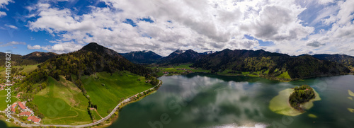 Panorama of lake Schliersee