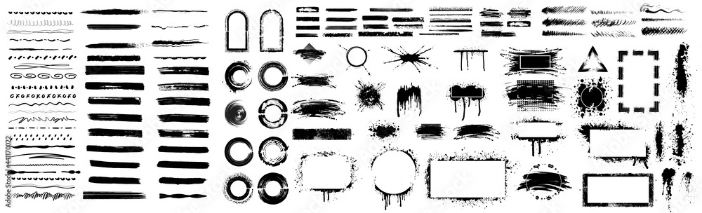 Brush set is inspired by the many lettering and calligraphy pens and markers. Dirty art elements, splashes, drops, doodles, circles, text frames, labels, Hipster Stickers, grunge label backgrounds Brush set is inspired by the many lettering and calligraphy pens and markers. Dirty art elements, splashes, drops, doodles, circles, text frames, labels, Hipster Stickers, grunge label backgrounds