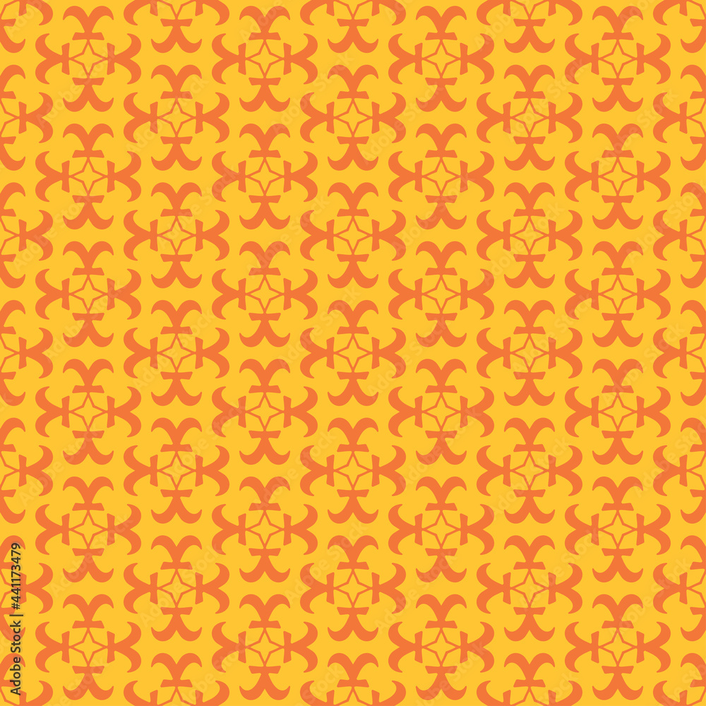 Abstract background pattern with decorative elements on orange background, wallpaper. Seamless pattern, texture Abstract background pattern with decorative elements on orange background, wallpaper. Seamless pattern, texture