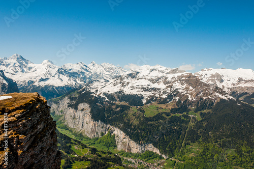 Lauterbrunnen, Lauterbrunnental, Schilthorn, Mürren, Winteregg, Staubbach, Wasserfall, Wanderweg, Bergbahn, Aussichtspunkt, Männlichen, Berner Oberland, Alpen, Sommer, Schweiz