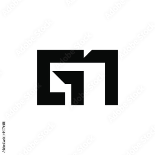 abstract gn letter logo icon symbol design for company,  business, real estate, etc. photo